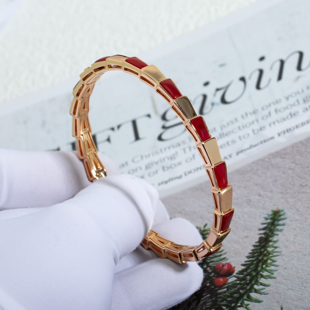 [Lume Jewelry]SERPENTI BRACELET PINK GOLD RUBELLITE