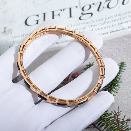 [Lume Jewelry]SERPENTI BRACELET PINK GOLD ONYX