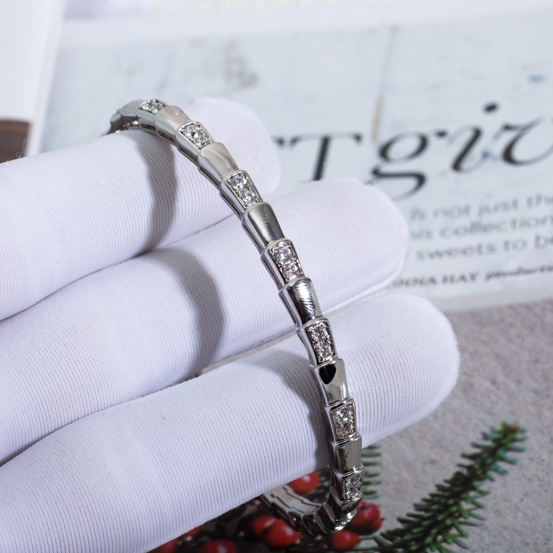 [Lume Jewelry]SERPENTI BRACELET SILVER DIAMOND