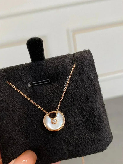 ¡®Lume Jewelry¡¯AMULETTE ROSE GOLD MOP NECKLACE