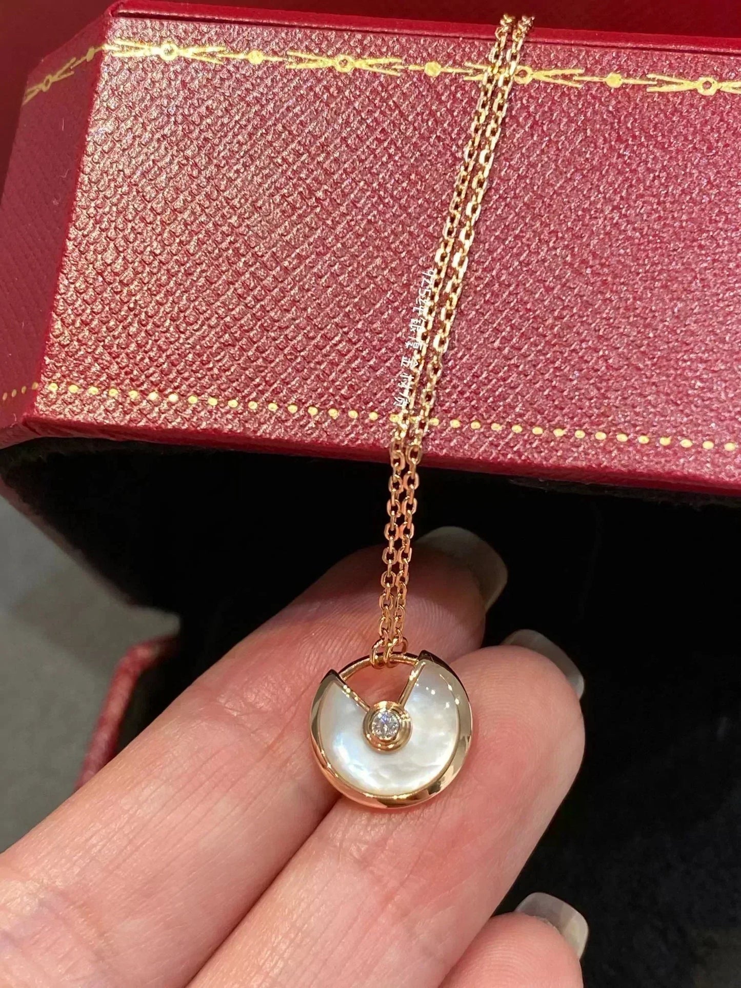 ¡®Lume Jewelry¡¯AMULETTE ROSE GOLD MOP NECKLACE