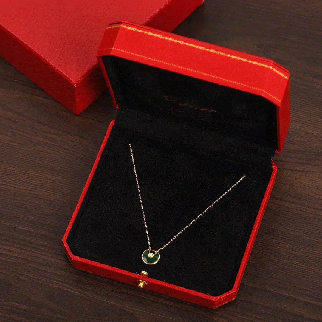 ¡®Lume Jewelry¡¯AMULETTE GOLD MALACHITE NECKLACE