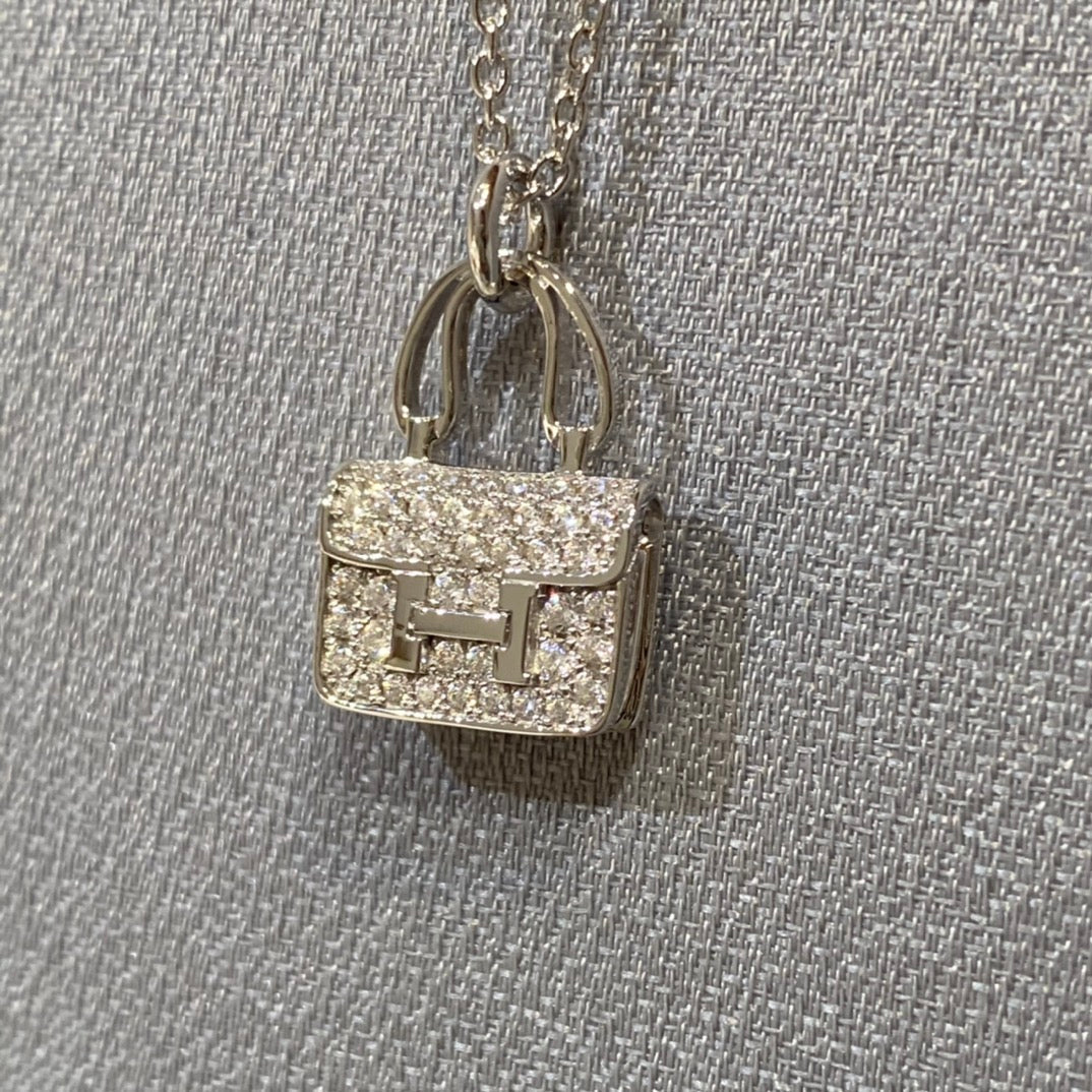 ¡®Lume Jewelry¡¯CONSTANCE PEDANT DIAMOND NECKLACE