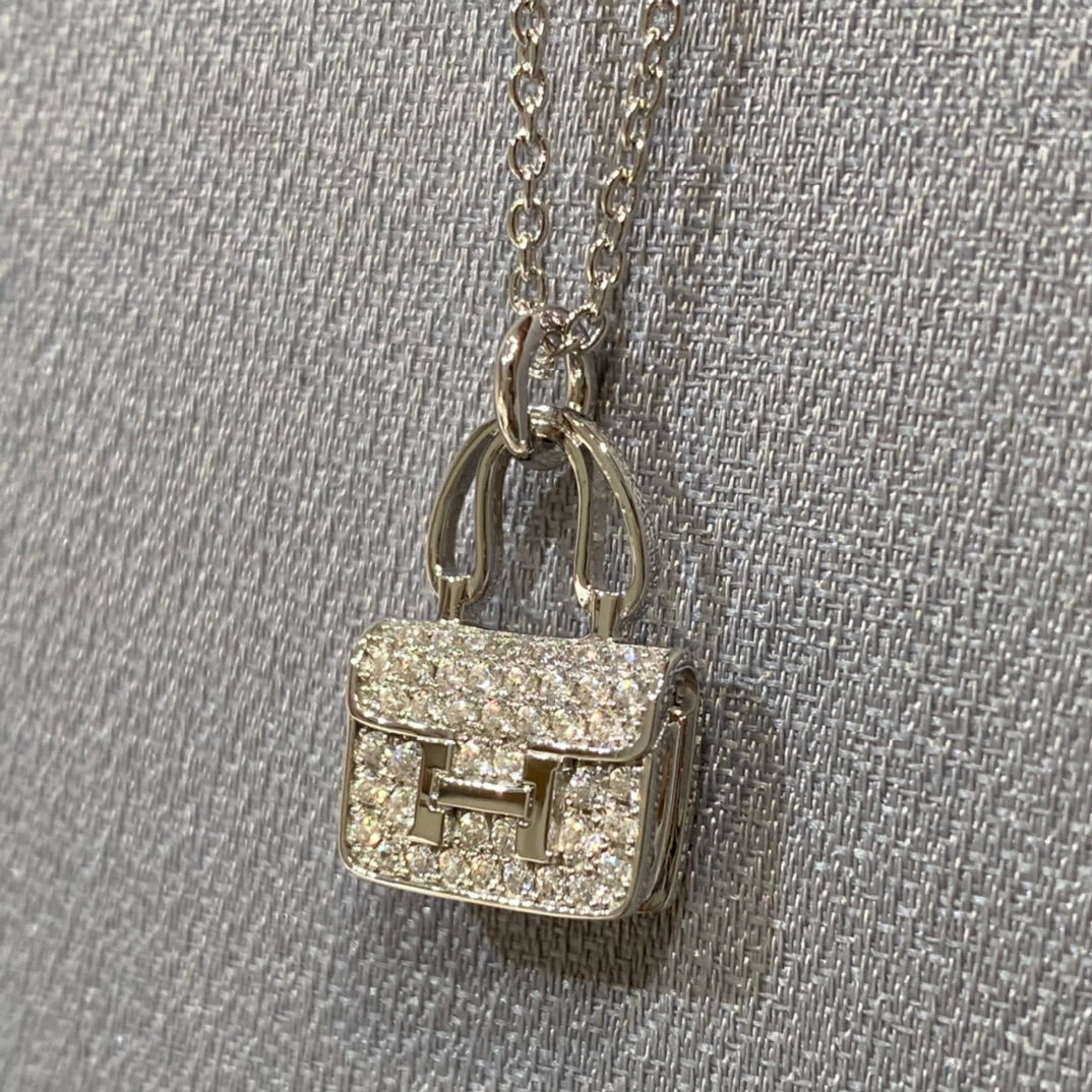 ¡®Lume Jewelry¡¯CONSTANCE PEDANT DIAMOND NECKLACE
