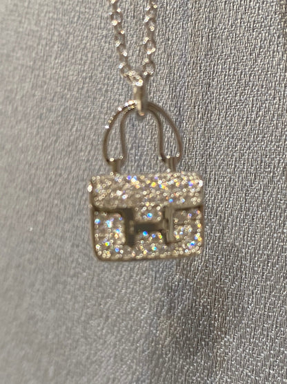 ¡®Lume Jewelry¡¯CONSTANCE PEDANT DIAMOND NECKLACE