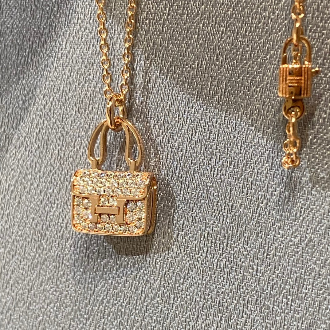 ¡®Lume Jewelry¡¯CONSTANCE PEDANT DIAMOND NECKLACE