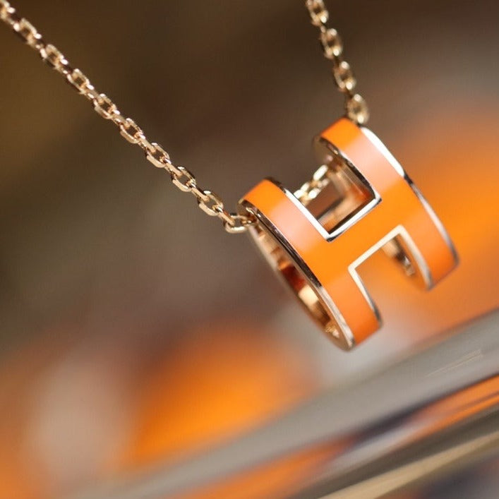 ¡®Lume Jewelry¡¯POP H PEDANT PINK GOLD