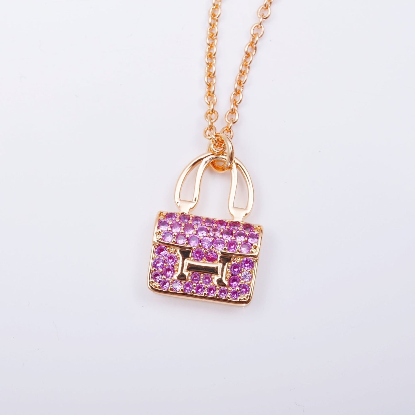 ¡®Lume Jewelry¡¯CONSTANCE PEDANT PURPLE DIAMOND NECKLACE