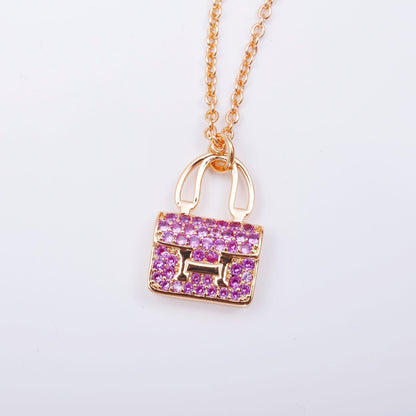 ¡®Lume Jewelry¡¯CONSTANCE PEDANT PURPLE DIAMOND NECKLACE