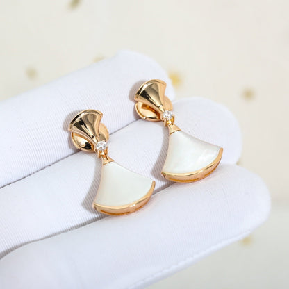 [Lume Jewelry]DREAM MOP PINK GOLD EARRINGS