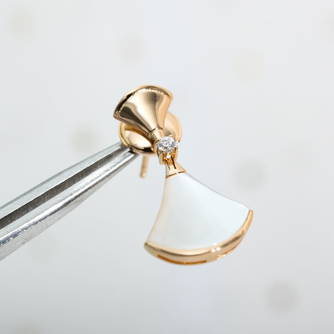 [Lume Jewelry]DREAM MOP PINK GOLD EARRINGS