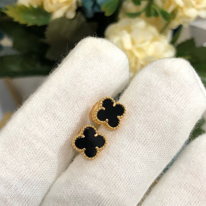 ¡®Lume Jewelry¡¯CLOVER MINI GOLD EARRINGS