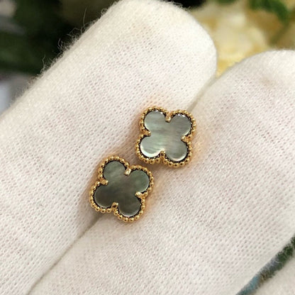 ¡®Lume Jewelry¡¯CLOVER MINI GOLD EARRINGS