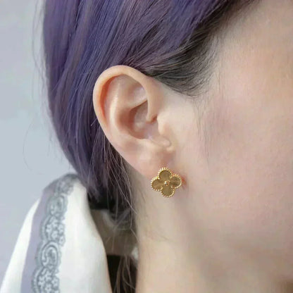 ¡®Lume Jewelry¡¯CLOVER MEDIUM 1 MOTIFS LASER EARRINGS