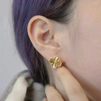 ¡®Lume Jewelry¡¯CLOVER MEDIUM 1 MOTIFS LASER EARRINGS