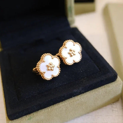 [Lume Jewelry]LUCKY WHITE MOP EARRINGS