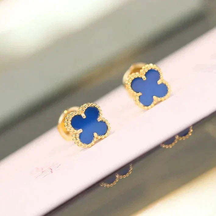 ¡®Lume Jewelry¡¯CLOVER MINI 9.5MM TURQUOISE EARRINGS