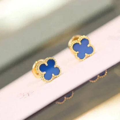 ¡®Lume Jewelry¡¯CLOVER MINI 9.5MM TURQUOISE EARRINGS