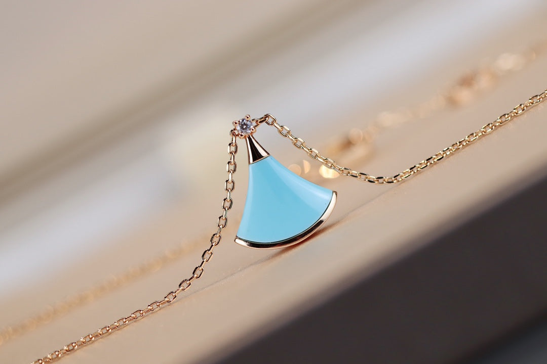 [Lume Jewelry]DREAM NECKLACE TURQUOISE PINK GOLD
