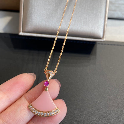 [Lume Jewelry]DREAM NECKLACE PINK OPAL