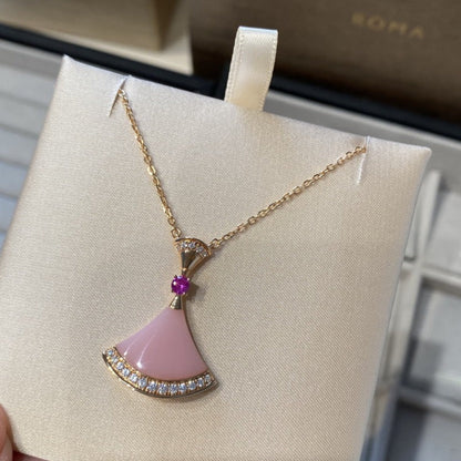 [Lume Jewelry]DREAM NECKLACE PINK OPAL