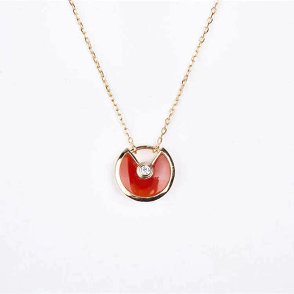 ¡®Lume Jewelry¡¯AMULETTE GOLD CARNELIAN ONYX NECKLACE
