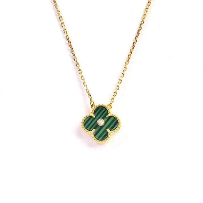 ¡®Lume Jewelry¡¯CLOVER 15MM DIAMOND TURQUOISE NECKLACE