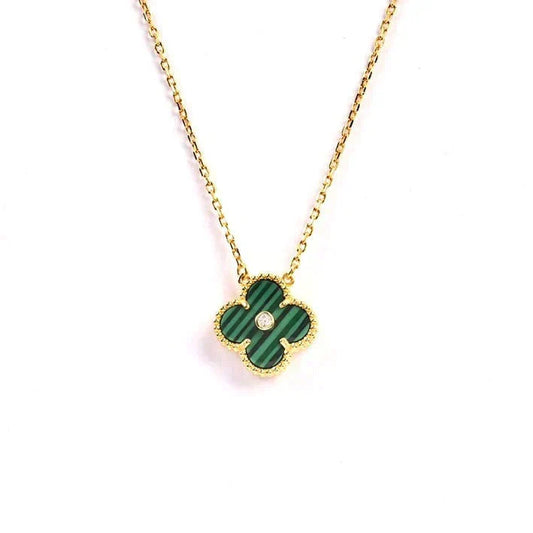 ¡®Lume Jewelry¡¯CLOVER 15MM DIAMOND TURQUOISE NECKLACE