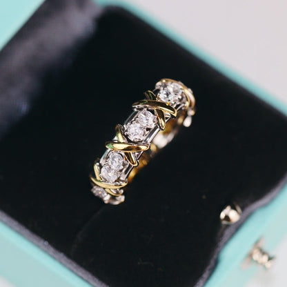 [Lume Jewelry]SIXTEEN STONE RING GOLD
