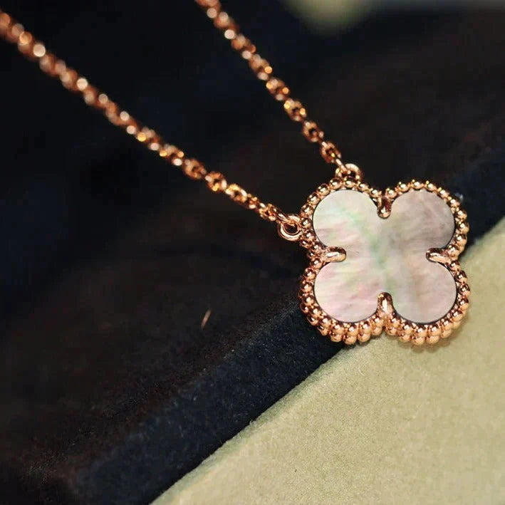 ¡®Lume Jewelry¡¯CLOVER 15MM  GRAY MOTHER OF PEARL NECKLACE