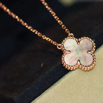 ¡®Lume Jewelry¡¯CLOVER 15MM  GRAY MOTHER OF PEARL NECKLACE