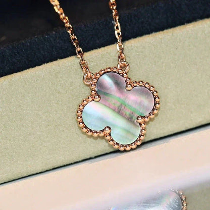 ¡®Lume Jewelry¡¯CLOVER 15MM  GRAY MOTHER OF PEARL NECKLACE