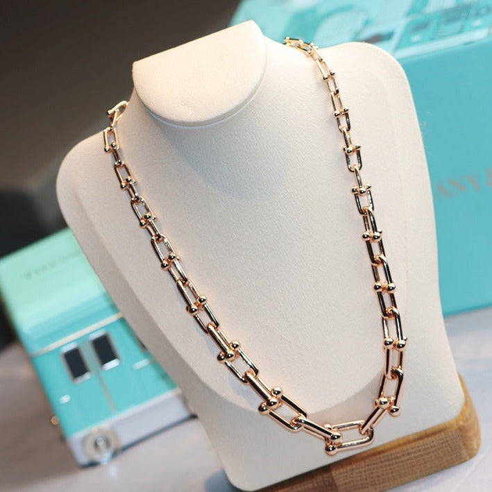 [Lume Jewelry]HARDWEAR LINK GOLD NECKLACE
