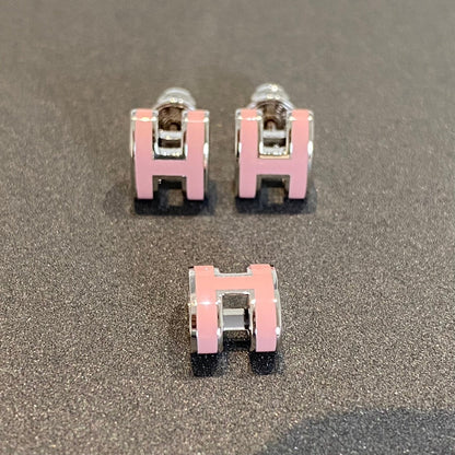 ¡®Lume Jewelry¡¯MINI POP H SILVER EARRINGS PINK