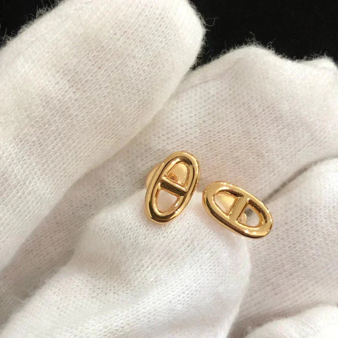 ¡®Lume Jewelry¡¯CHAINE SMALL EARRINGS GOLD AND SILVER