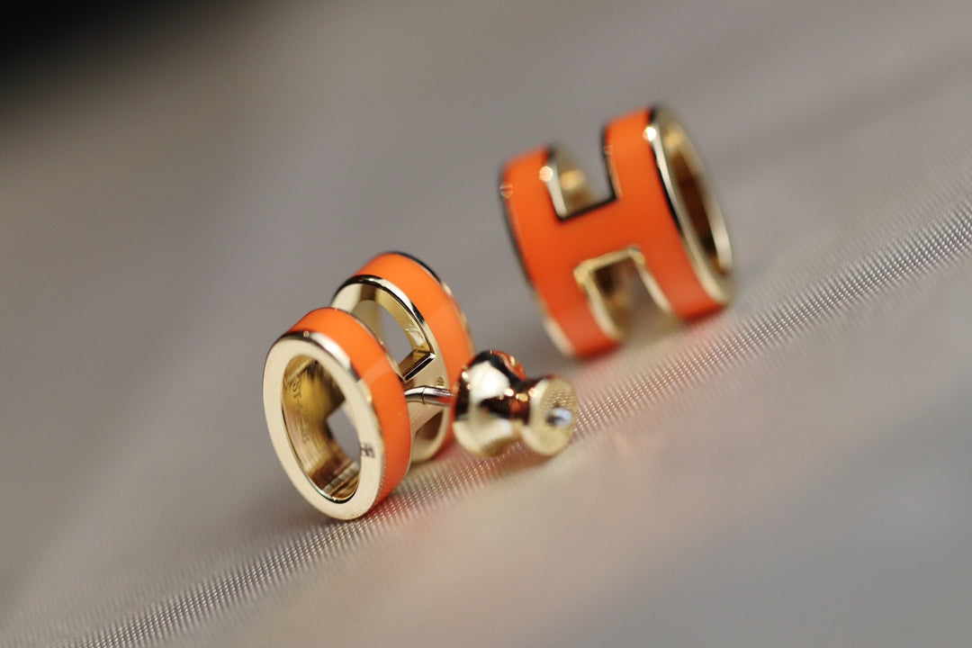 ¡®Lume Jewelry¡¯MINI POP H EARRINGS ORANGE