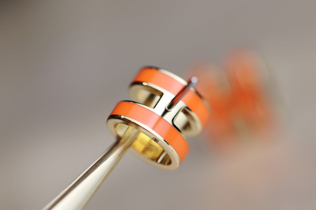 ¡®Lume Jewelry¡¯MINI POP H EARRINGS ORANGE