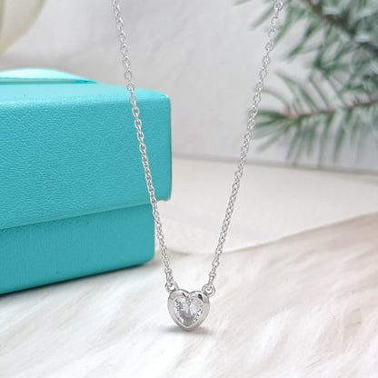 [Lume Jewelry]HEART BIG DIAMOND NECKLACE