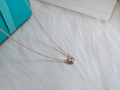 [Lume Jewelry]HEART BIG DIAMOND NECKLACE