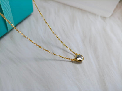 [Lume Jewelry]HEART BIG DIAMOND NECKLACE