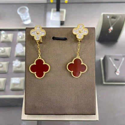 ¡®Lume Jewelry¡¯CLOVER  2 MOTIFS  DIAMOND  EARRINGS (MULTIPLE CHOICESç´