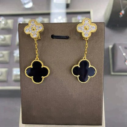 ¡®Lume Jewelry¡¯CLOVER  2 MOTIFS  DIAMOND  EARRINGS (MULTIPLE CHOICESç´