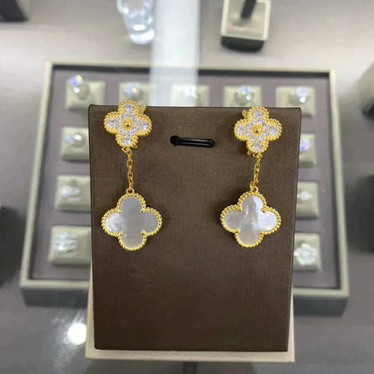¡®Lume Jewelry¡¯CLOVER  2 MOTIFS  DIAMOND  EARRINGS (MULTIPLE CHOICESç´