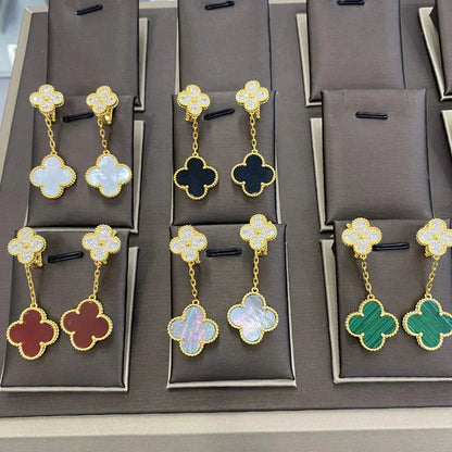 ¡®Lume Jewelry¡¯CLOVER  2 MOTIFS  DIAMOND  EARRINGS (MULTIPLE CHOICESç´
