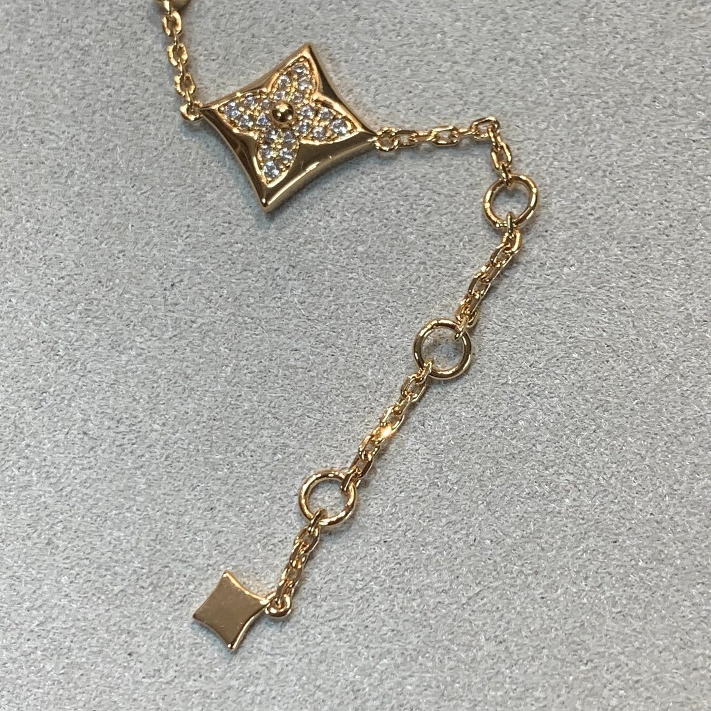 ¡®Lume Jewelry¡¯STAR AND SUN 4 MOTIFS GOLD DIAMONDS BRACELET