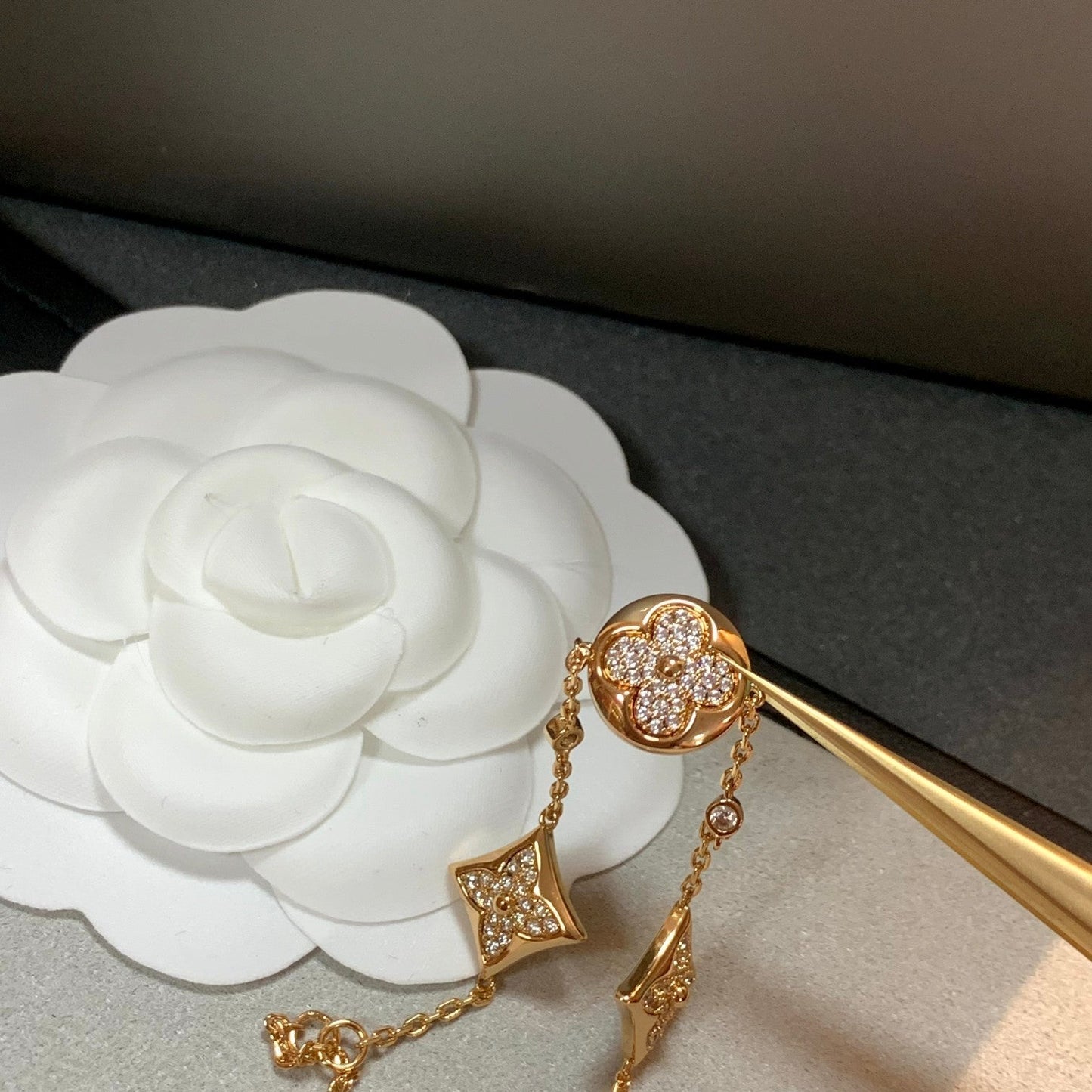¡®Lume Jewelry¡¯STAR AND SUN 4 MOTIFS GOLD DIAMONDS BRACELET