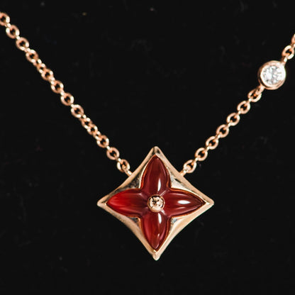 ¡®Lume Jewelry¡¯STAR NECKLACE PINK GOLD 1 DIAMOND