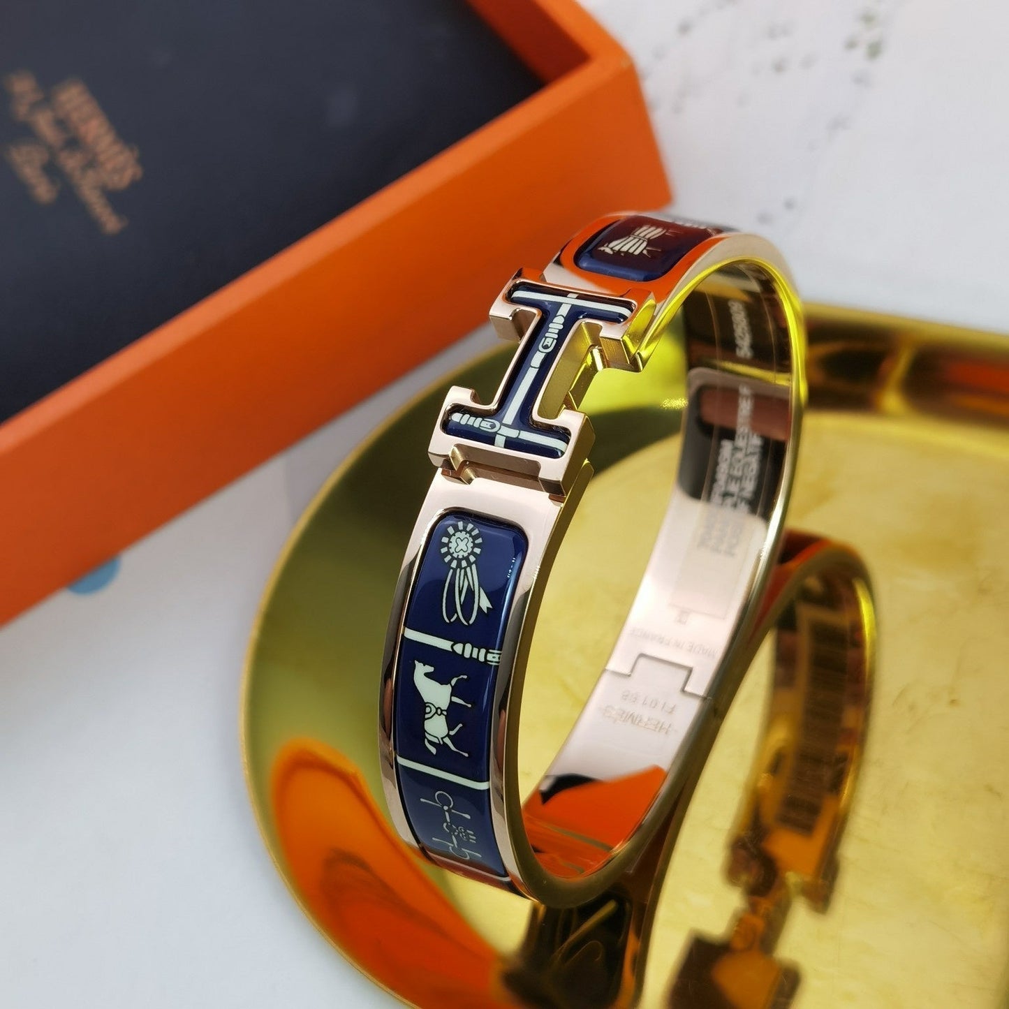 ¡®Lume Jewelry¡¯H COUVERTURES DARK BLUE BRACELET