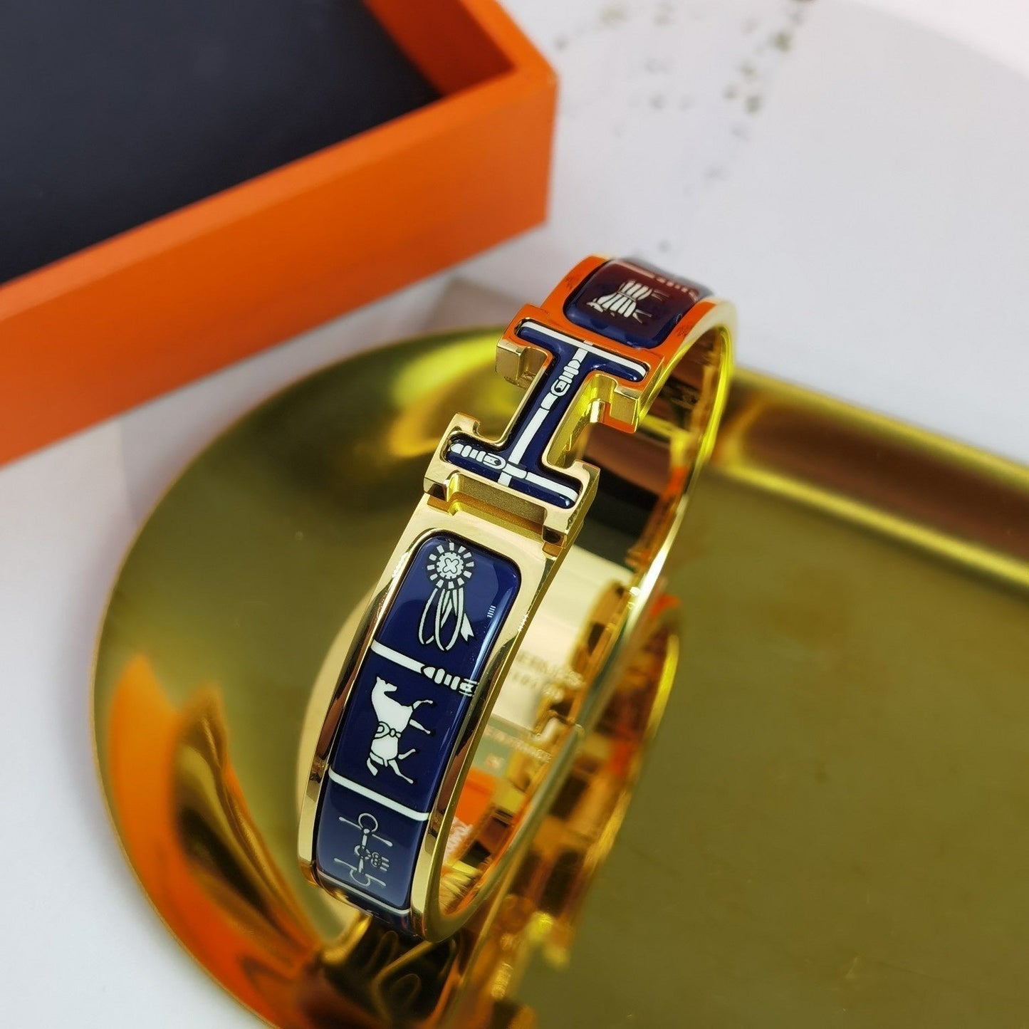 ¡®Lume Jewelry¡¯H COUVERTURES DARK BLUE BRACELET