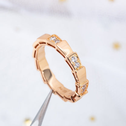 [Lume Jewelry]SERPENTI RING PINK GOLD  3MM